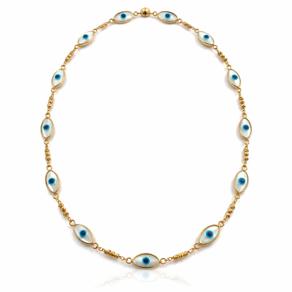 
                  
                    Evil Eye Triple Bracelet/18K YG
                  
                