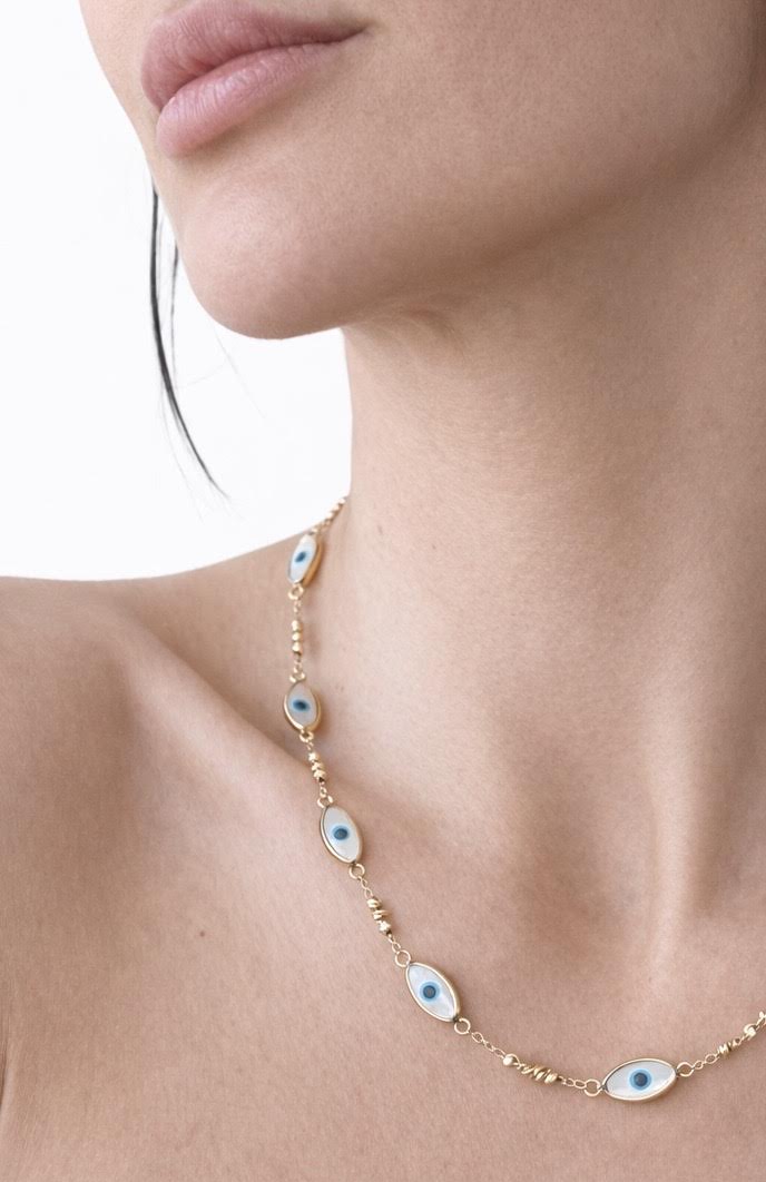 
                  
                    Evil Eye Necklace/18K YG
                  
                