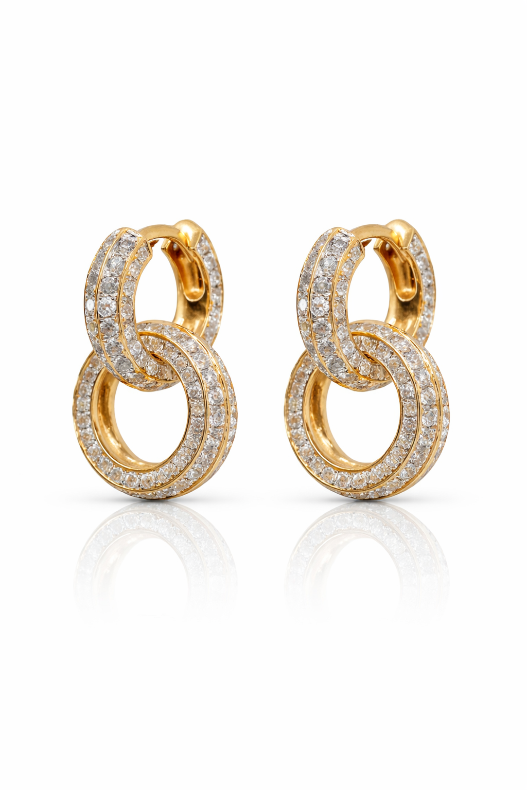 
                  
                    Circle Of Life Creoles Small Diamonds YG/WG With Small Circle Diamonds YG/WG
                  
                