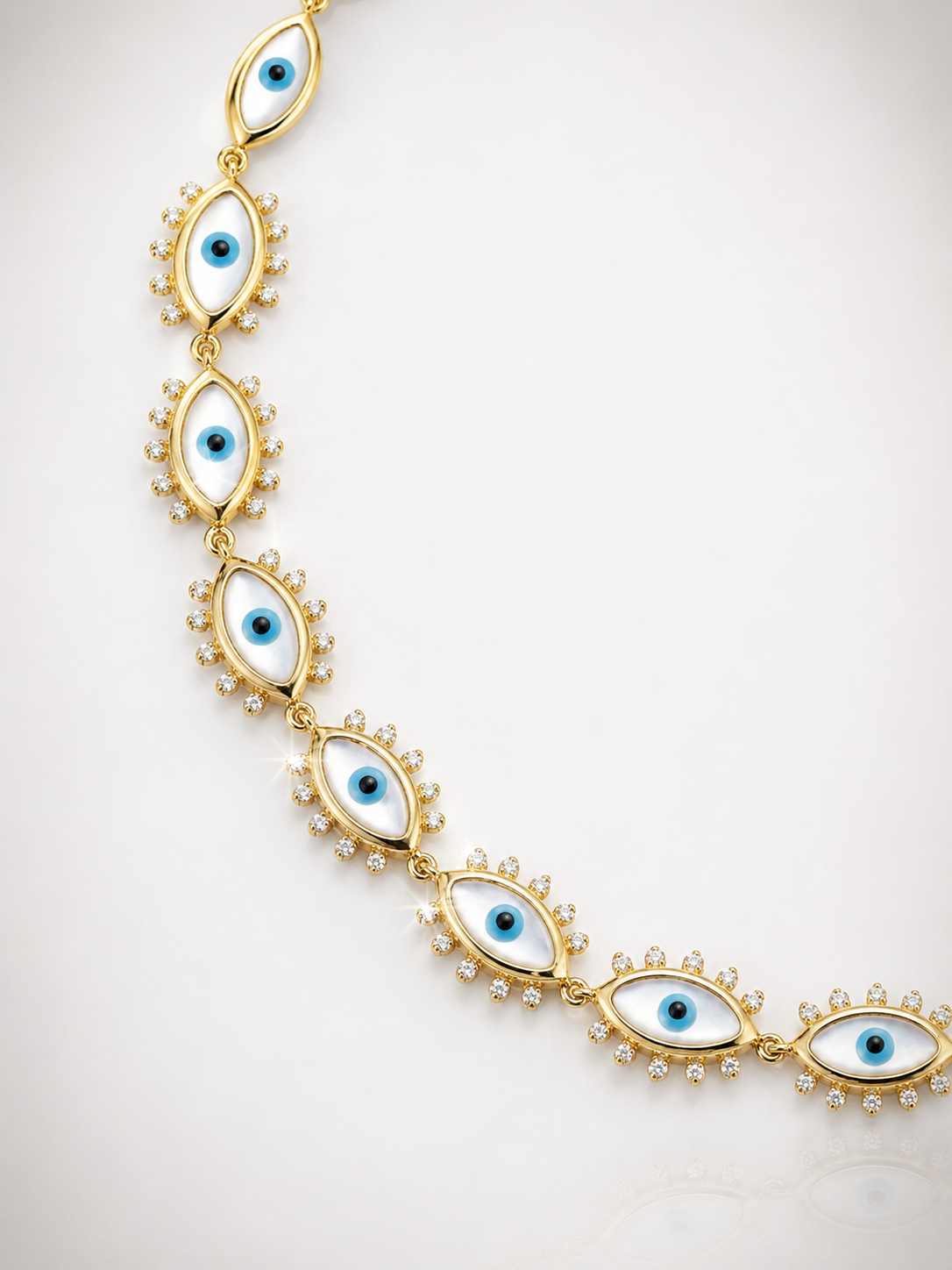
                  
                    Evil Eye Diamond Choker/18K YG
                  
                