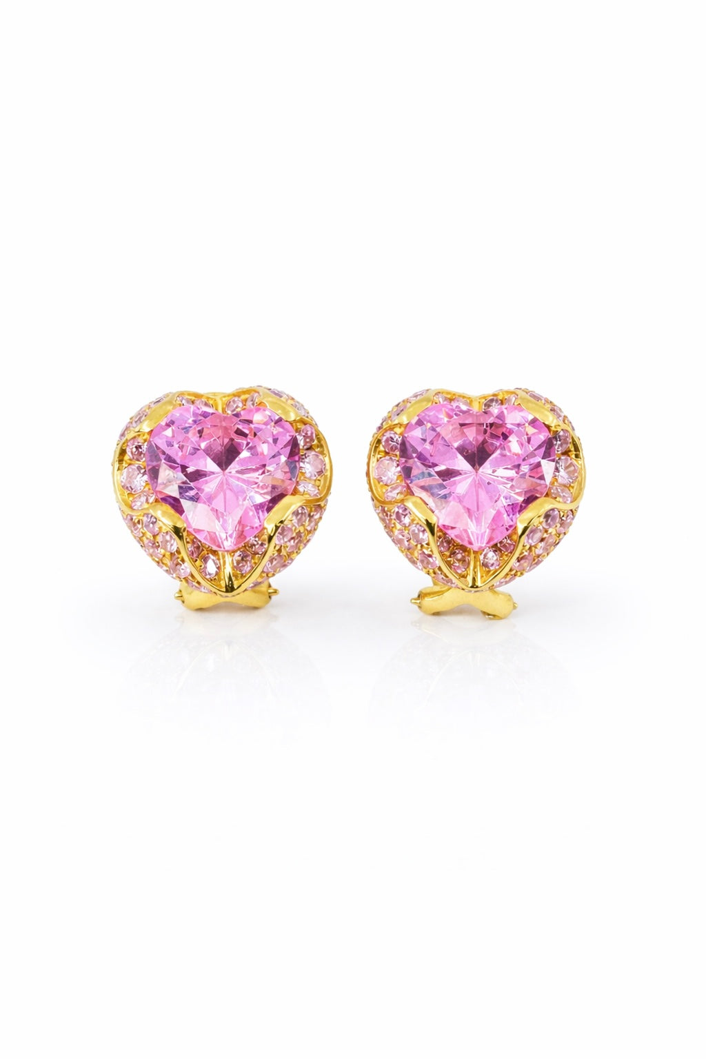 
                  
                    Ezgi Earrings, Pink Sapphire, YG
                  
                