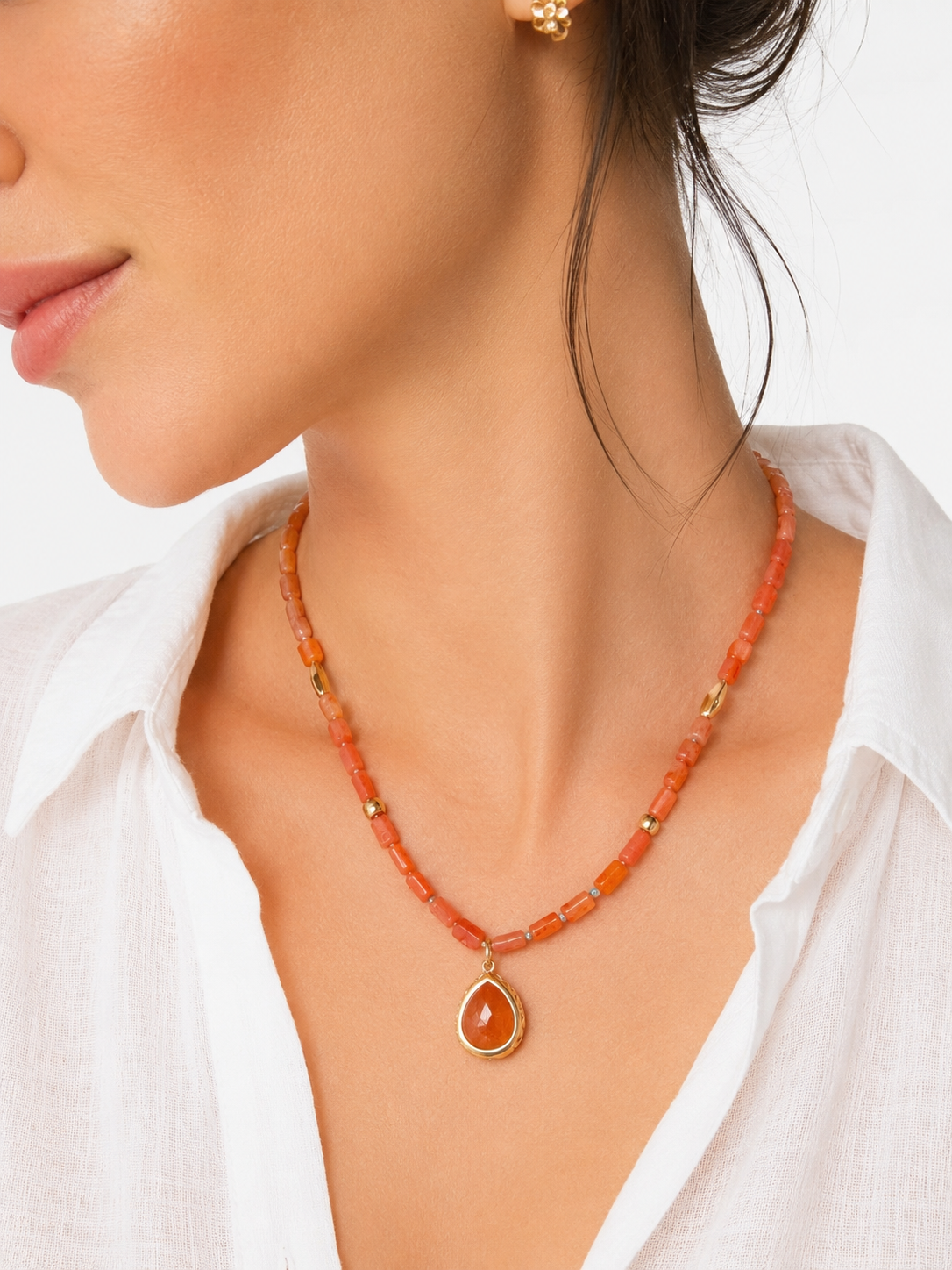 
                  
                    Mandarin Garnet And Carnelian Necklace/18K YG (Kopie)
                  
                