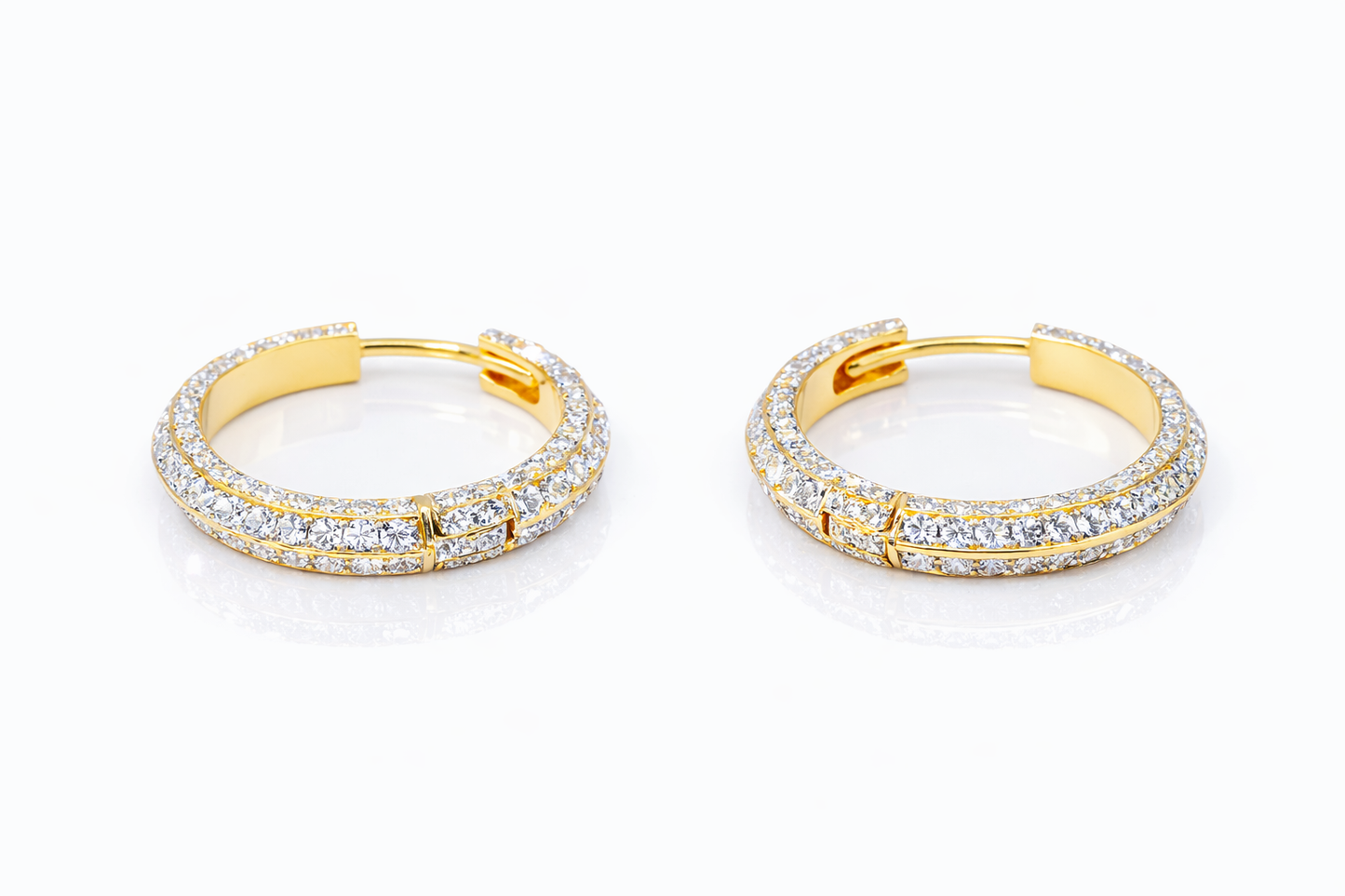 
                  
                    Circle Of Life Creoles Big, Diamonds YG/WG
                  
                