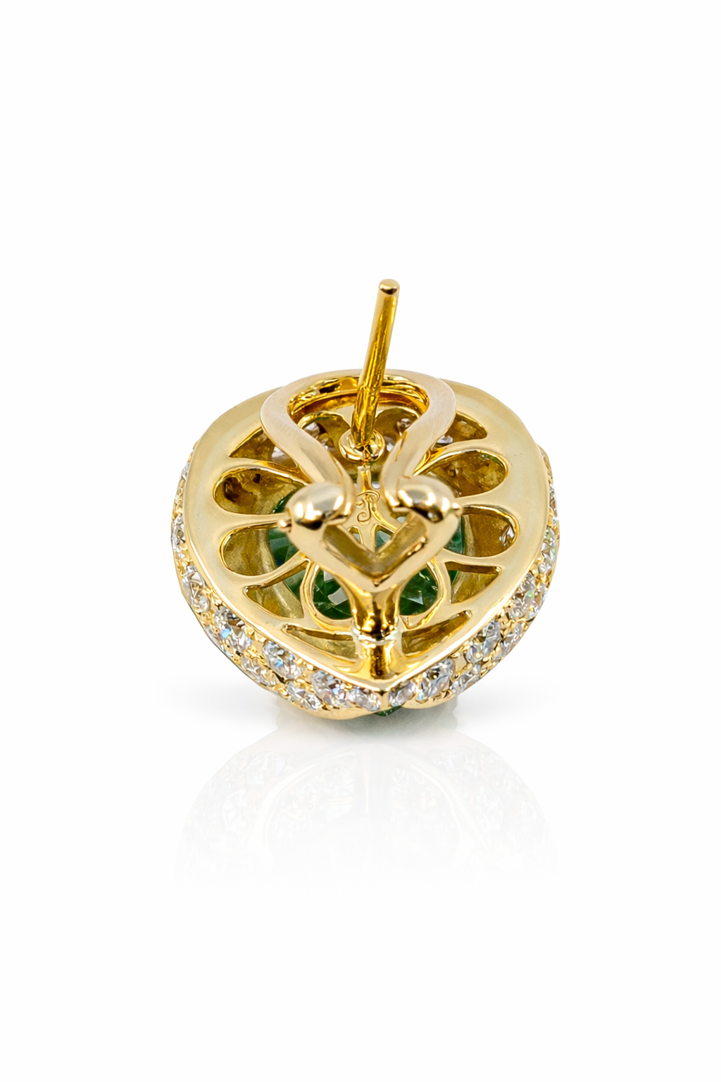 
                  
                    Ezgi Earrings, Green Spinel, Diamond, YG
                  
                