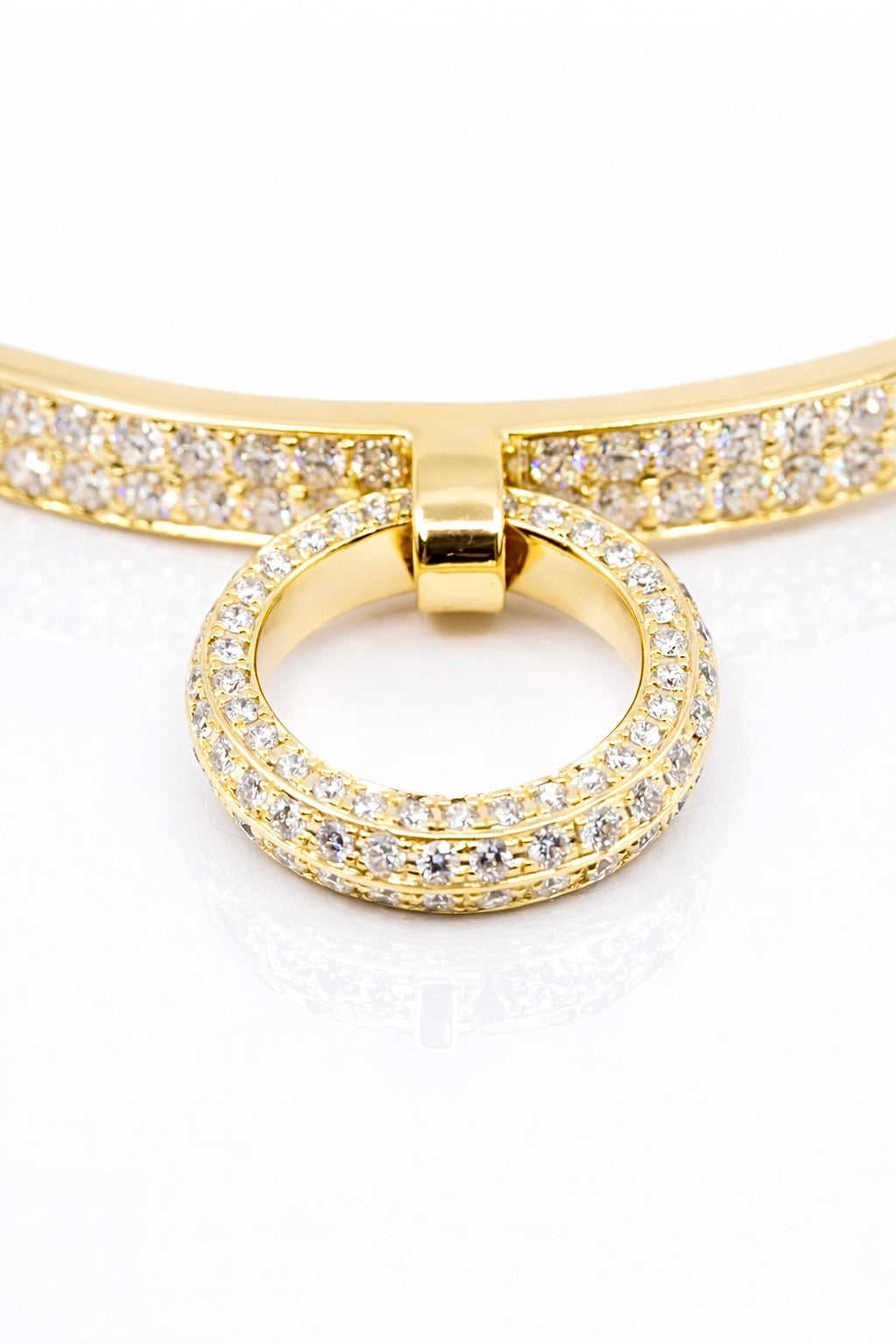 
                  
                    Circle Of Life Bangle, Full Diamond YG
                  
                