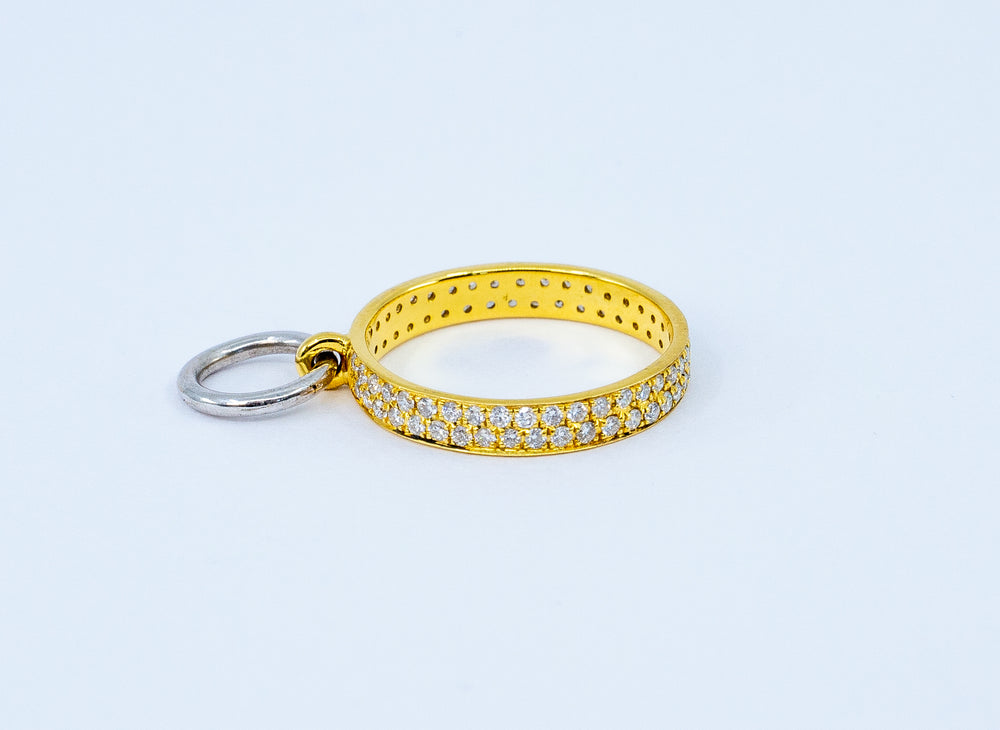 Circle Of Life Ring Small, Diamond YG/WG