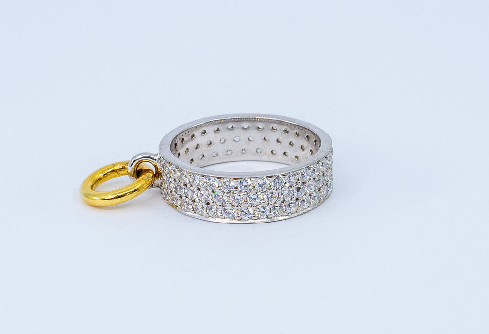 Circle Of Life Ring Big, Diamond WG/YG