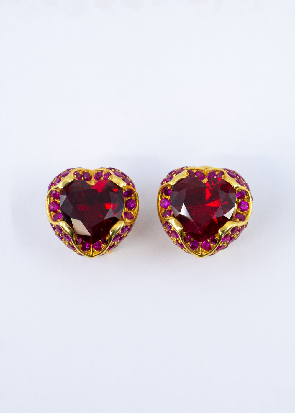 Ezgi Earrings, Ruby, YG