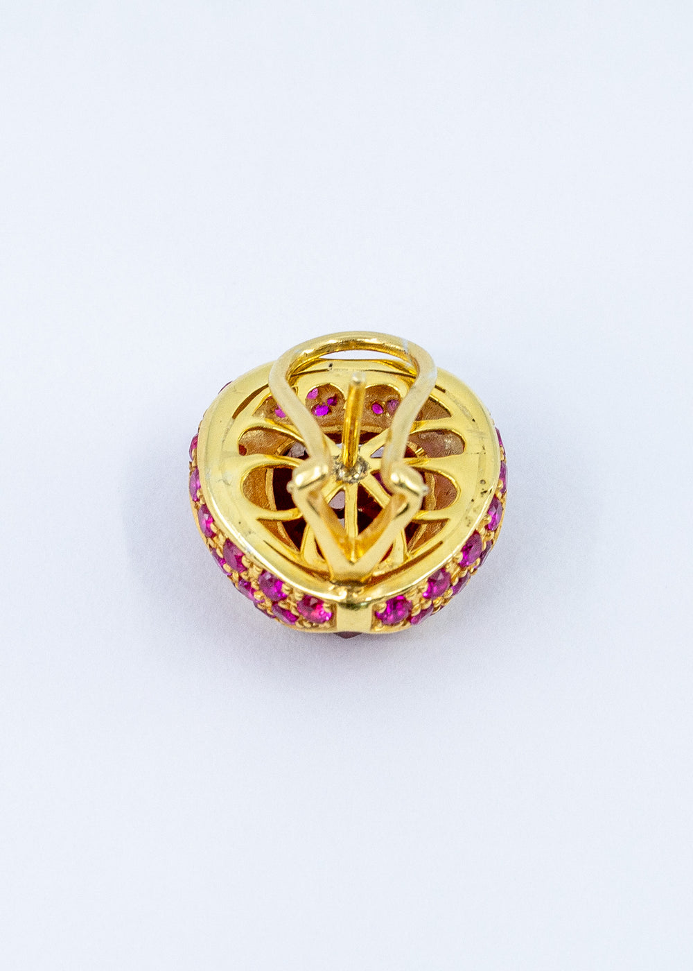 Ezgi Earrings, Ruby, YG