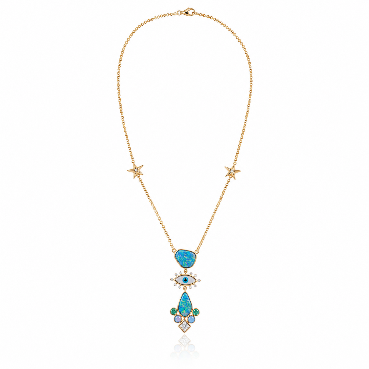 
                  
                    Evil Eye Opal Necklace/18K YG
                  
                