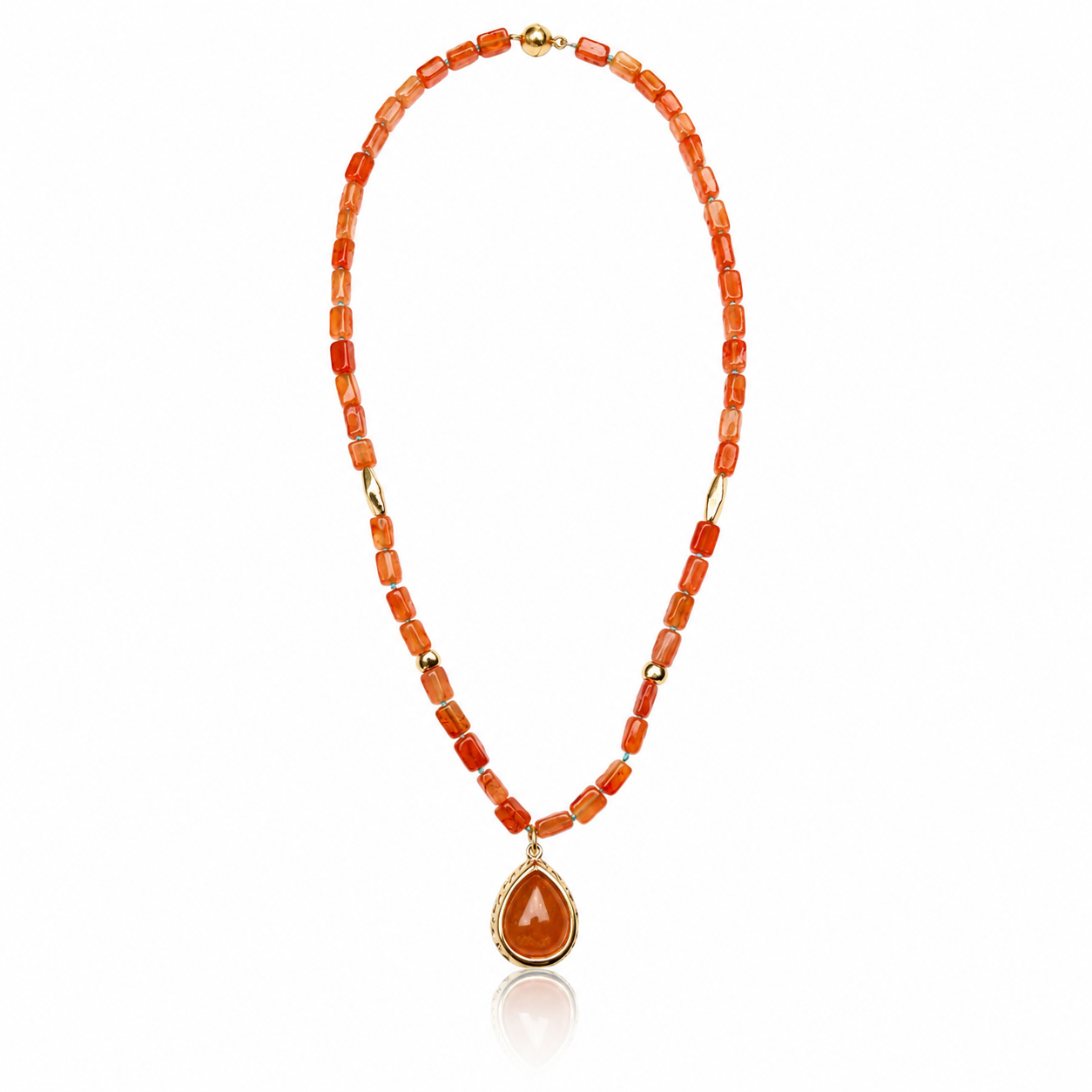 
                  
                    Mandarin Garnet And Carnelian Necklace/18K YG (Kopie)
                  
                